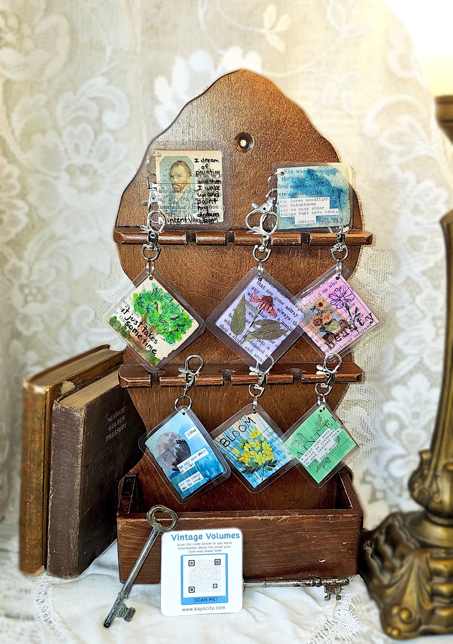Bookpage Keychain