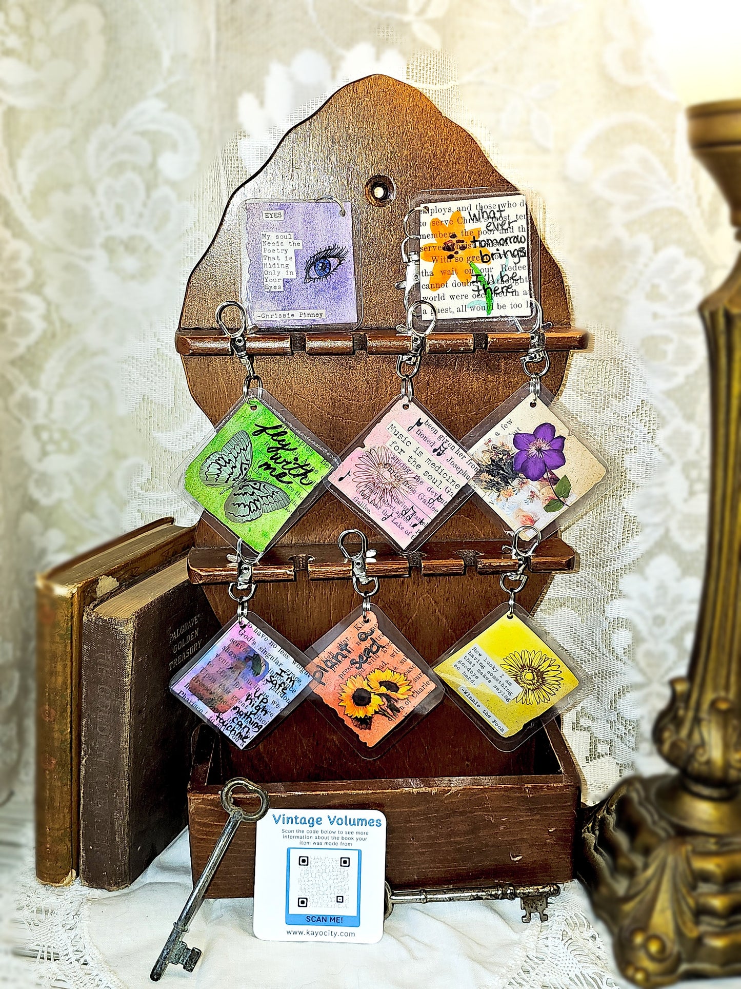Bookpage Keychain
