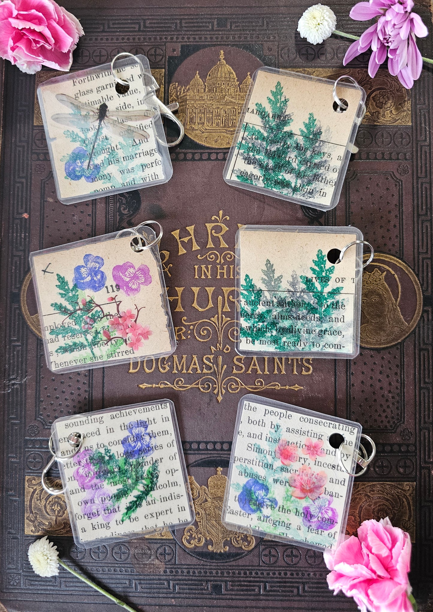 Bookpage Keychain