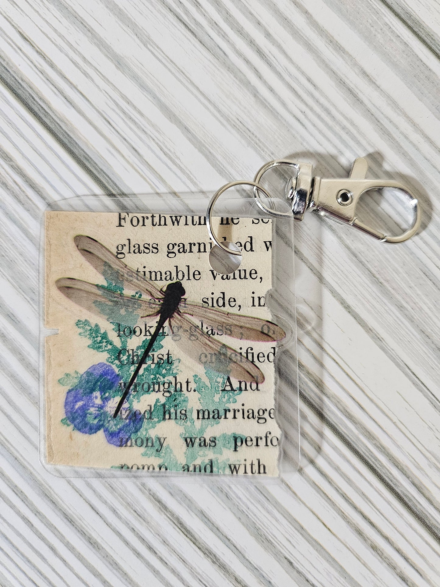 Bookpage Keychain
