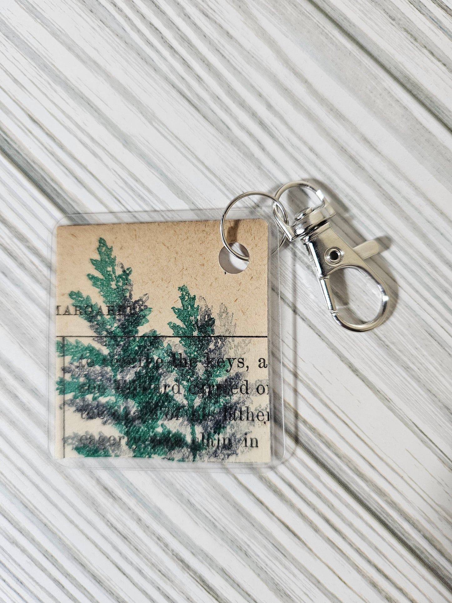 Bookpage Keychain