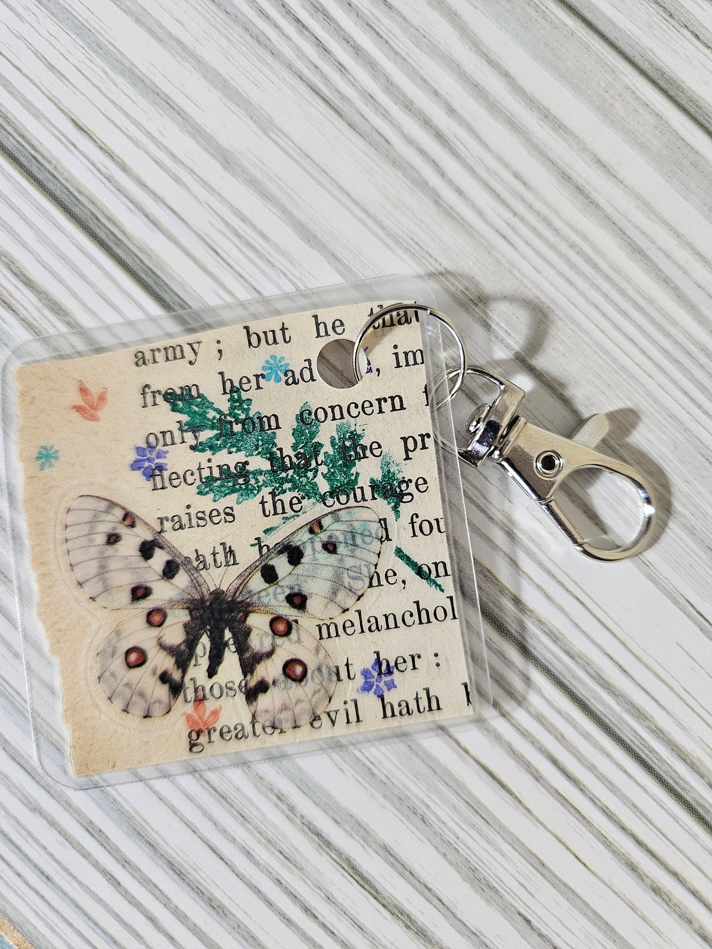 Bookpage Keychain