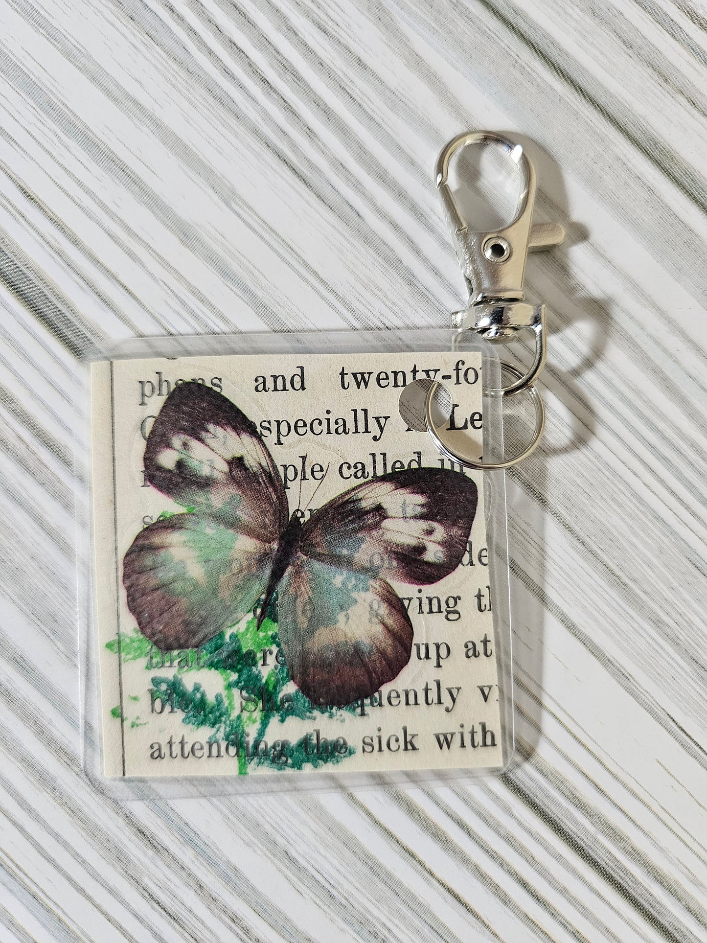 Bookpage Keychain