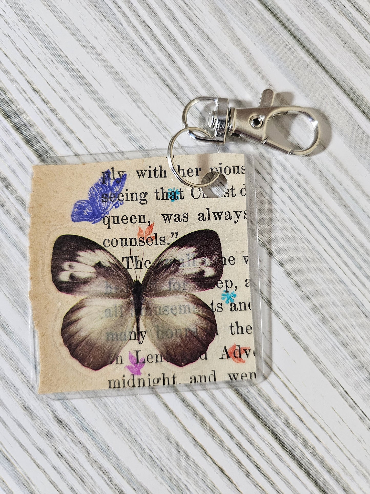 Bookpage Keychain