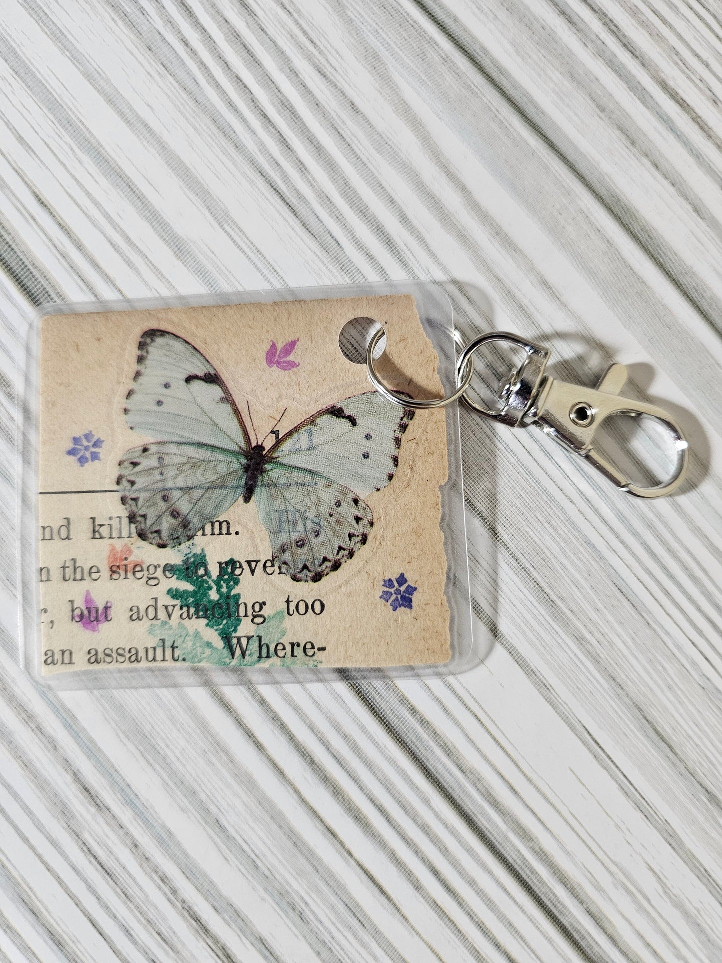 Bookpage Keychain