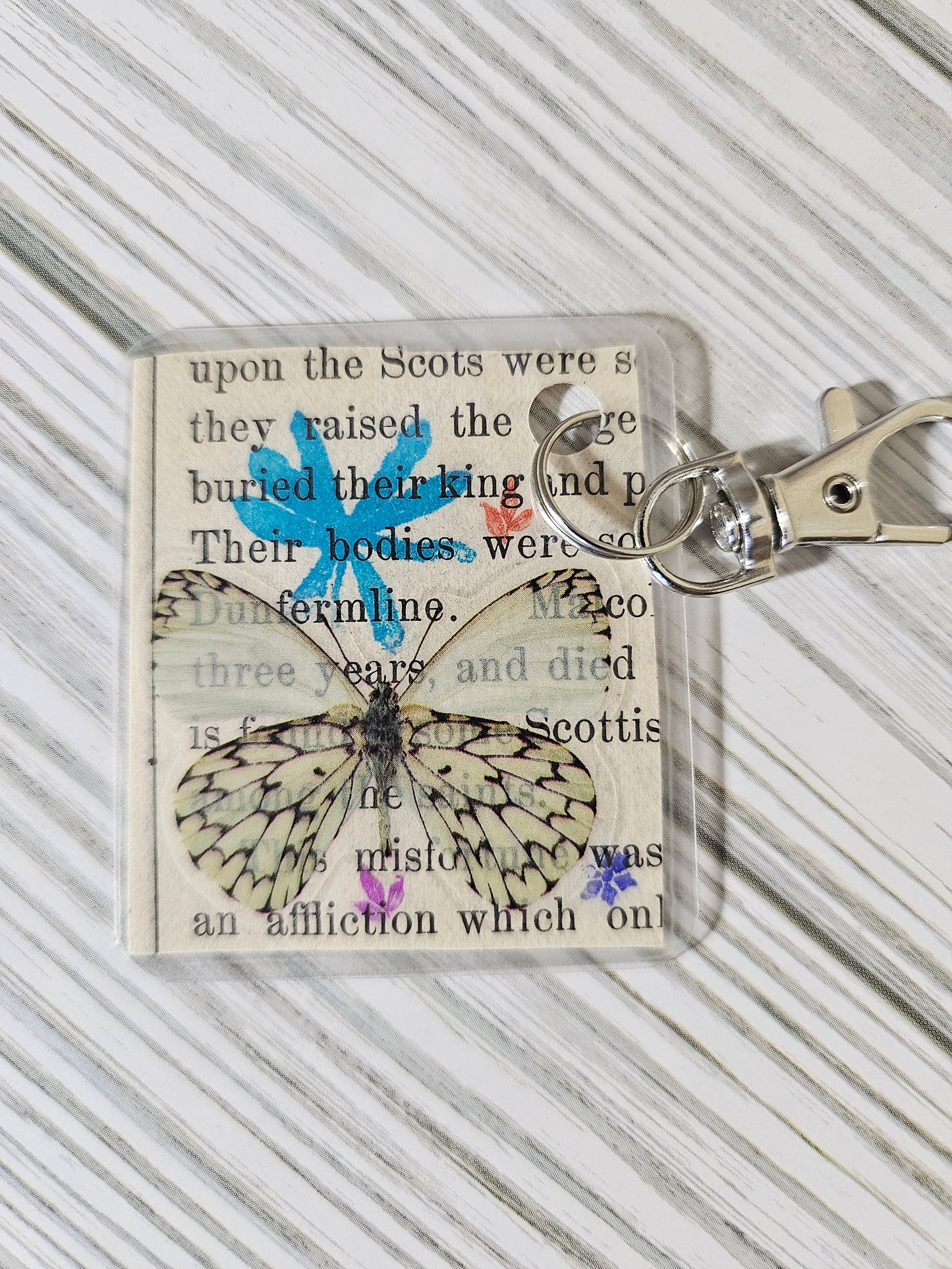 Bookpage Keychain