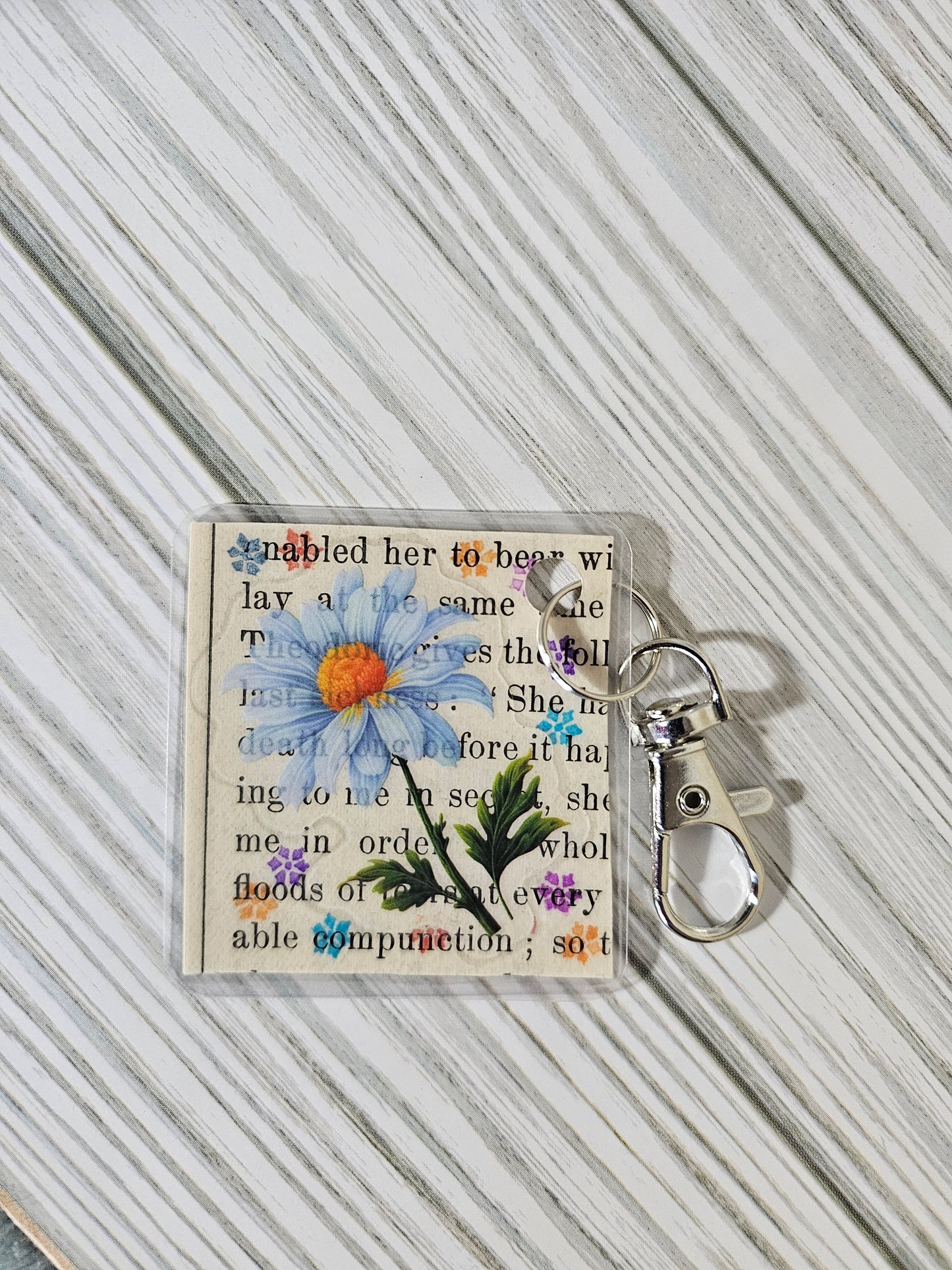 Bookpage Keychain