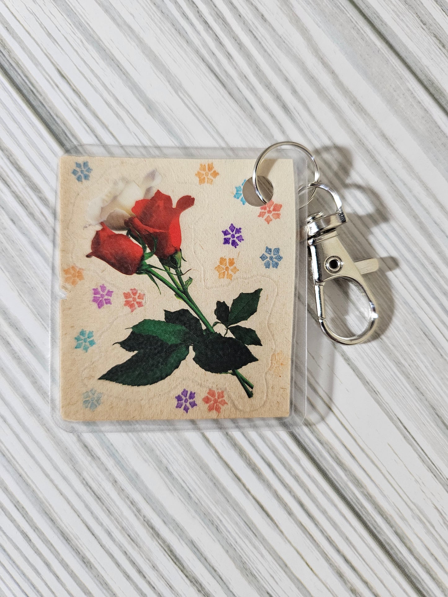 Bookpage Keychain
