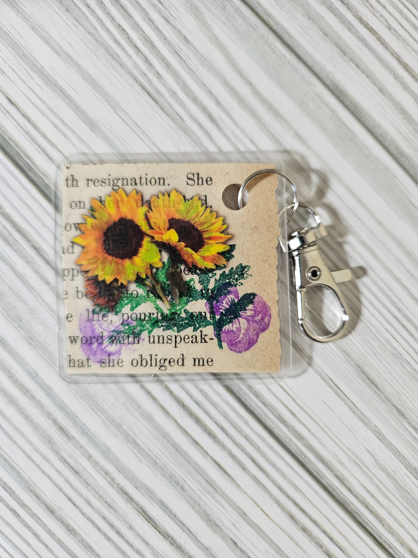 Bookpage Keychain