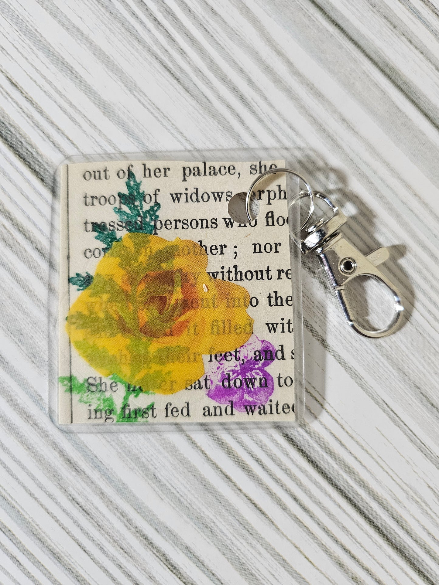 Bookpage Keychain