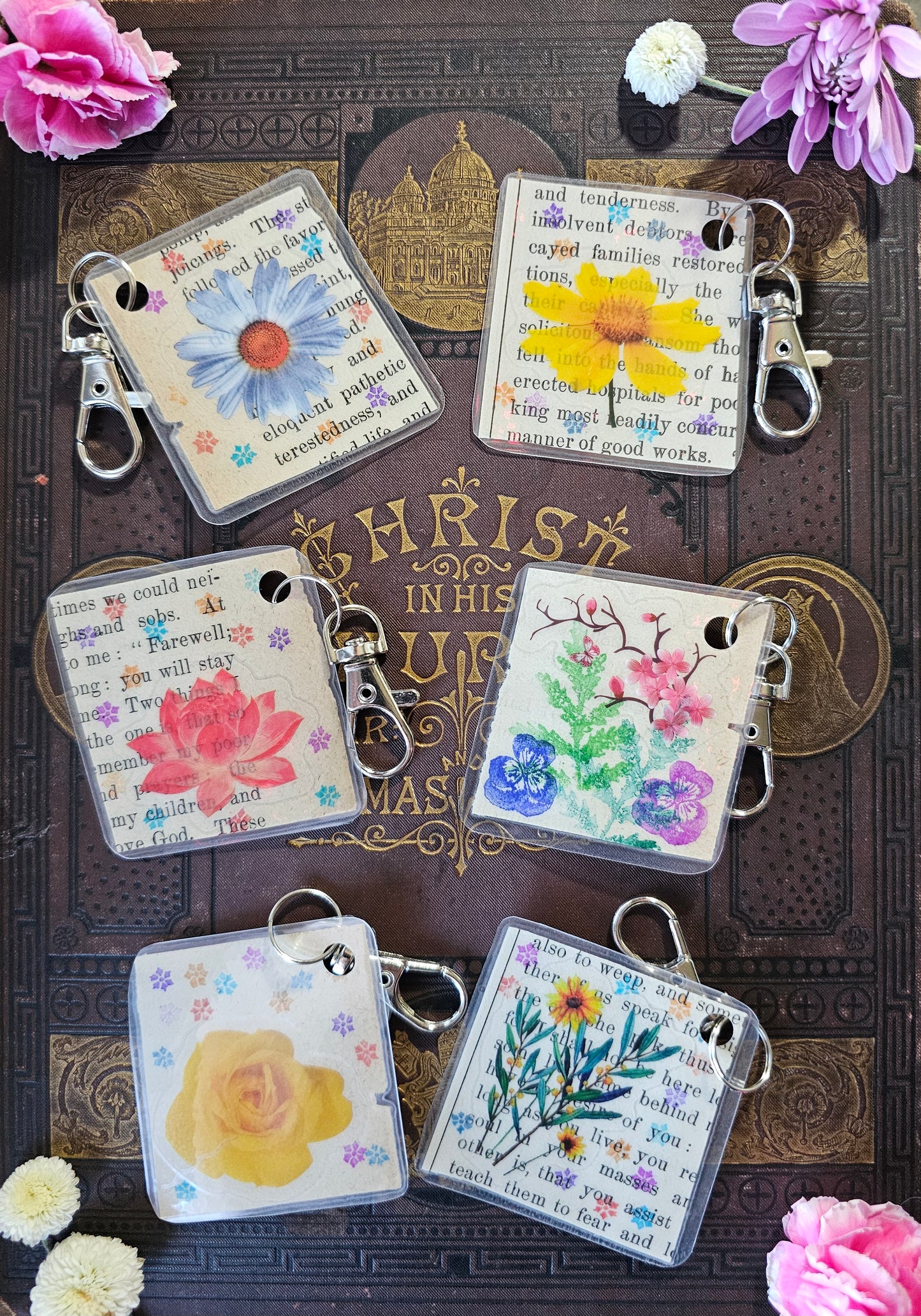 Bookpage Keychain