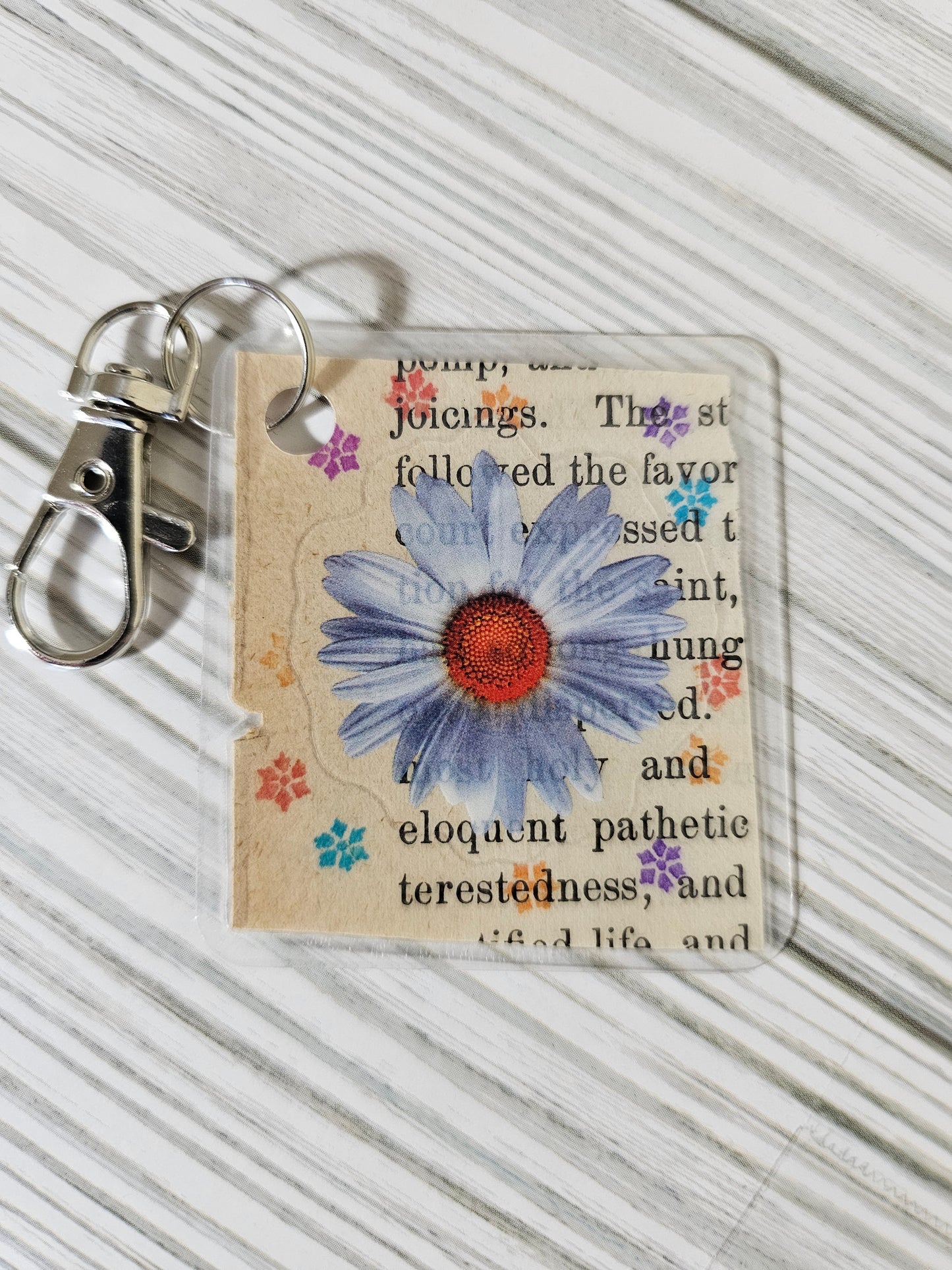 Bookpage Keychain
