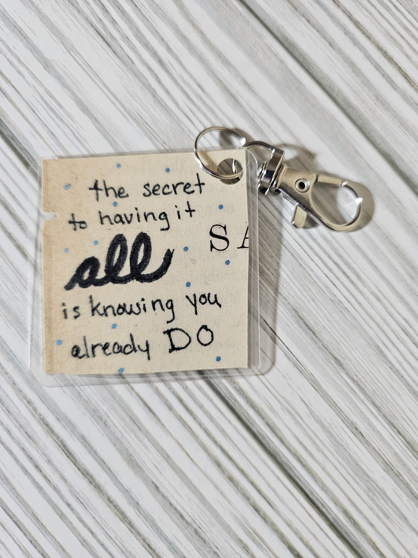 Bookpage Keychain