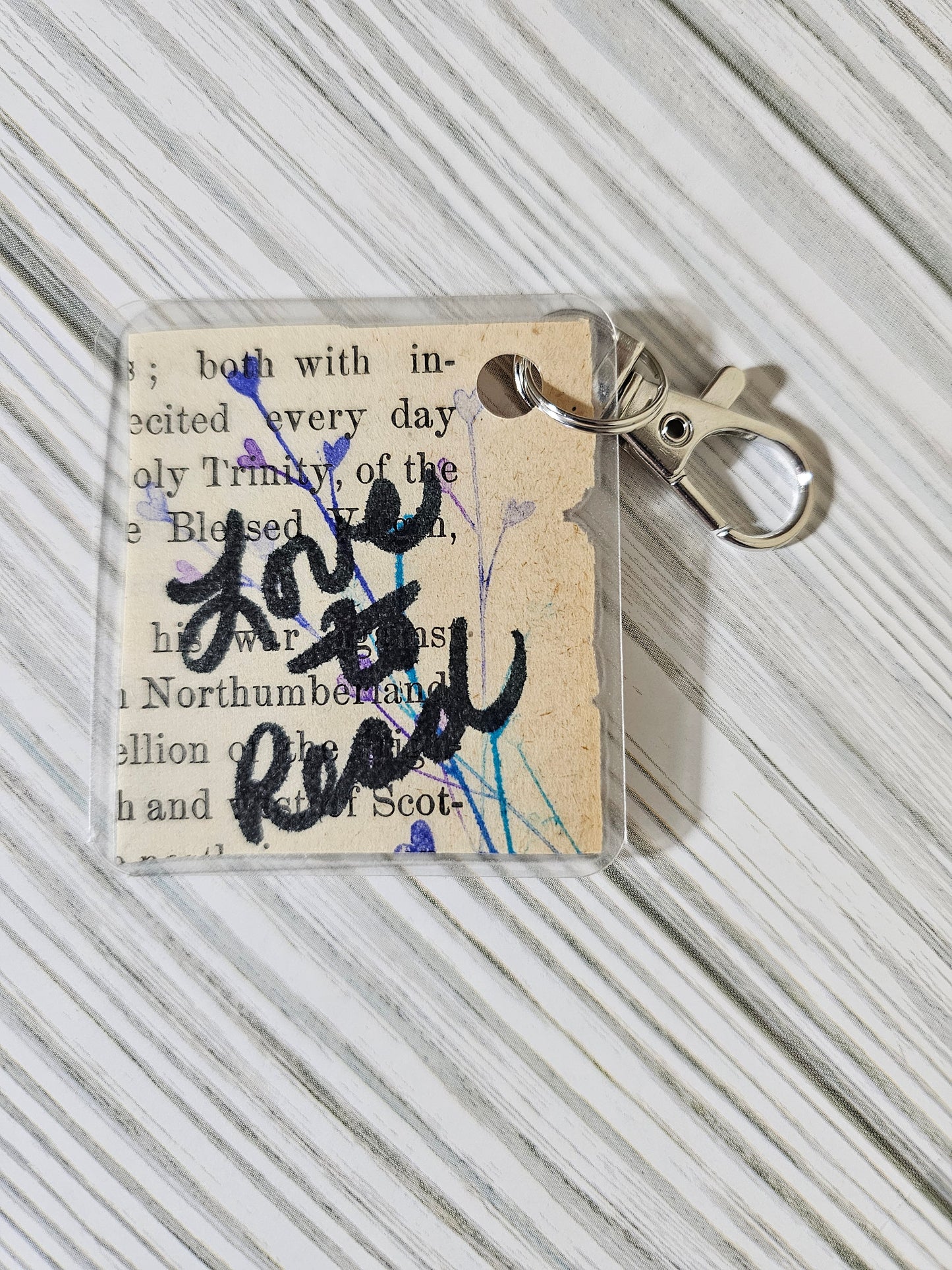 Bookpage Keychain