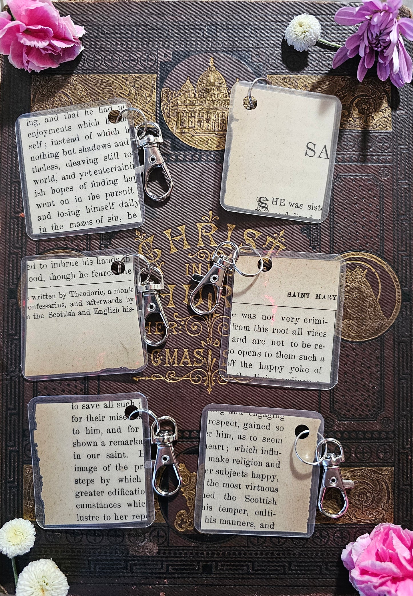 Bookpage Keychain