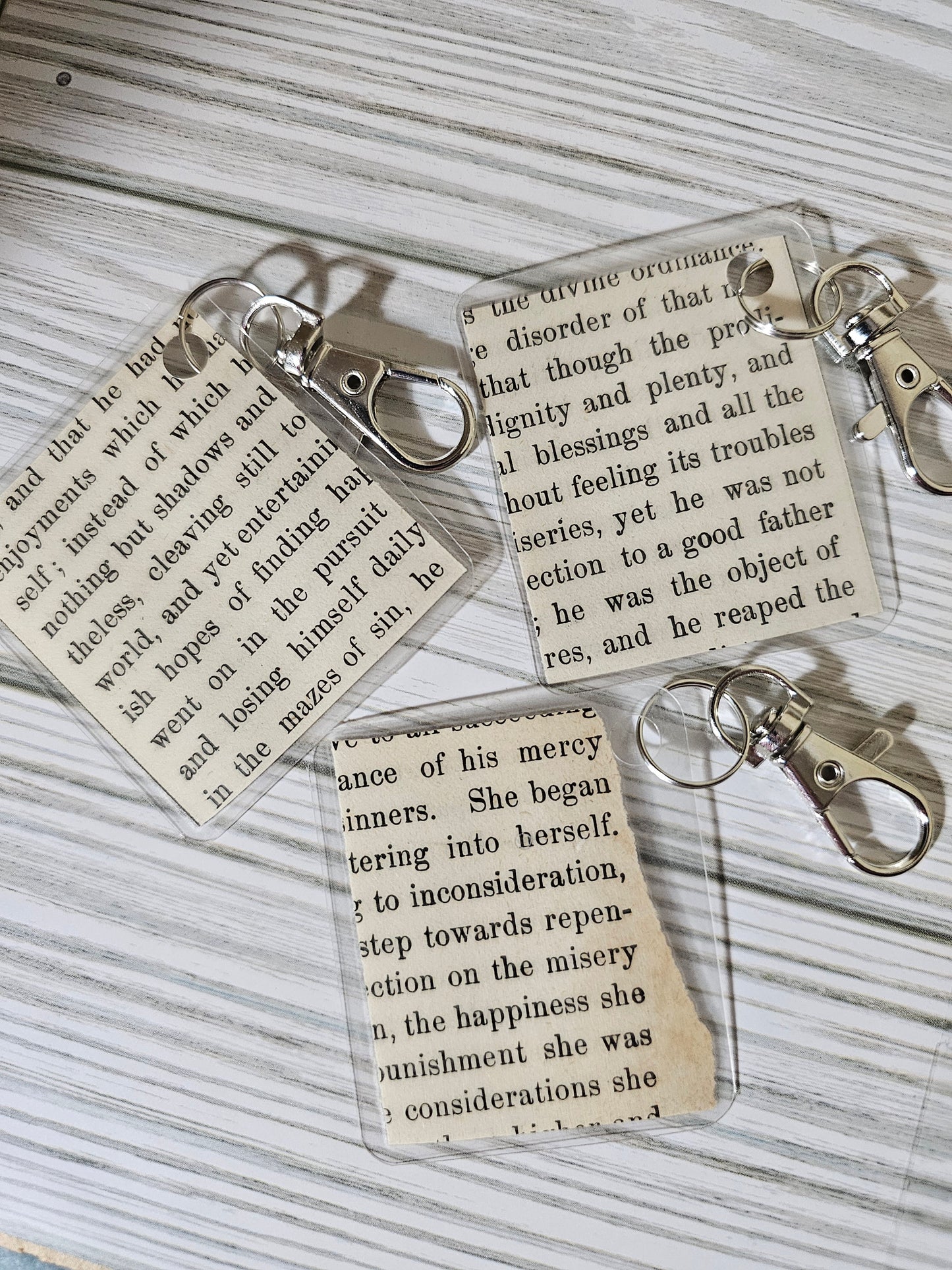 Bookpage Keychain