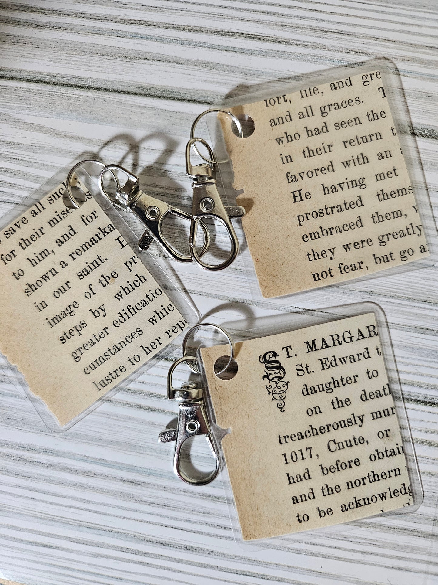 Bookpage Keychain
