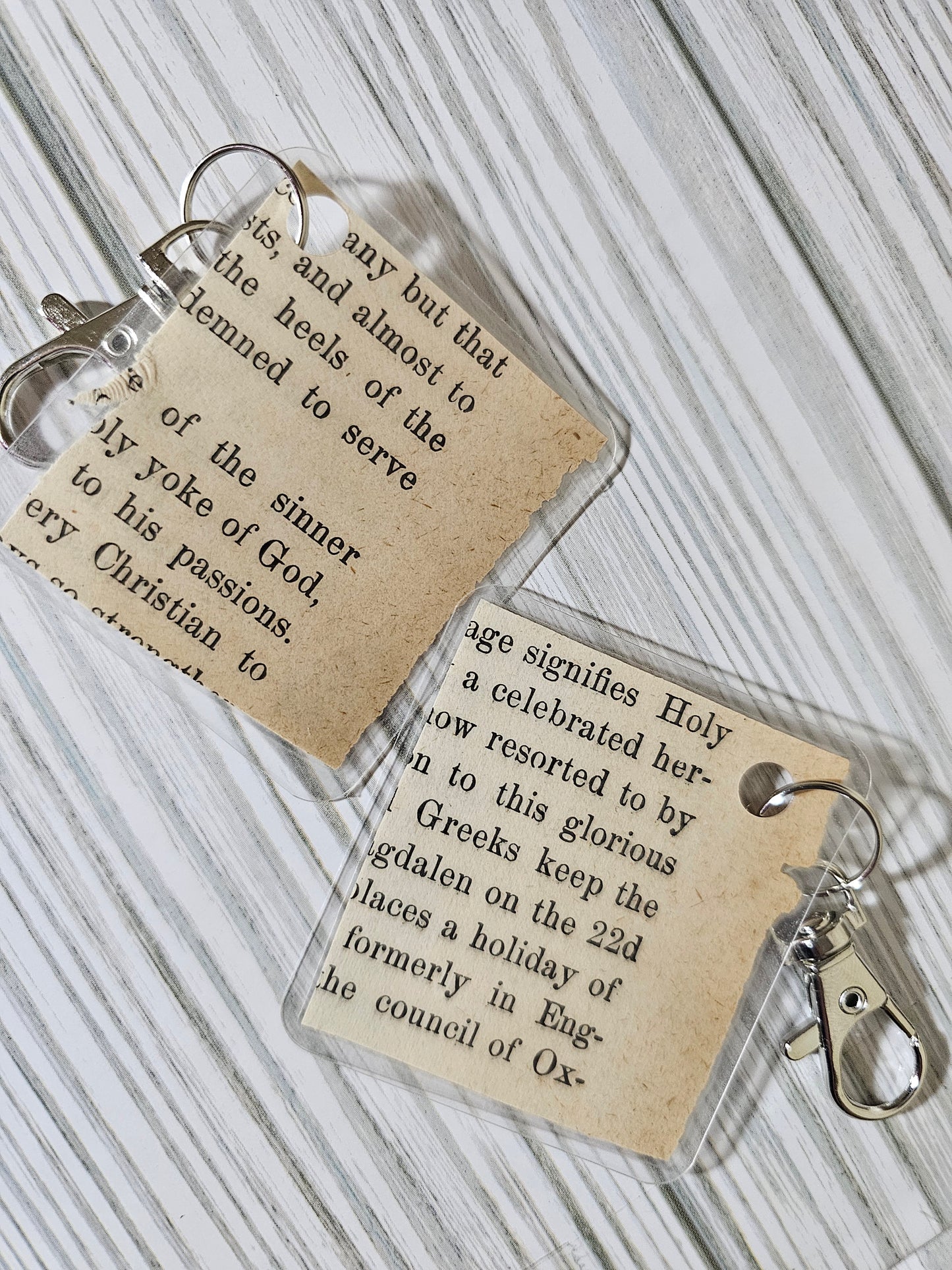 Bookpage Keychain