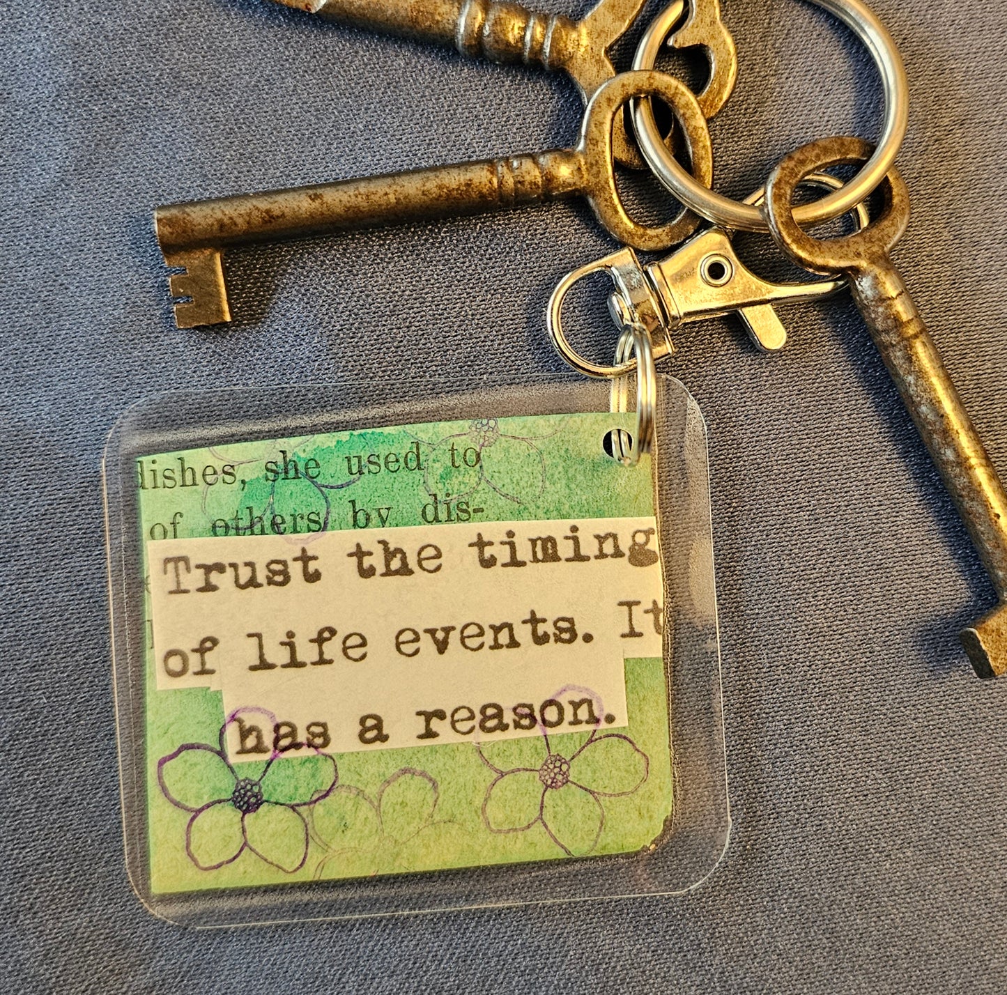 Bookpage Keychain