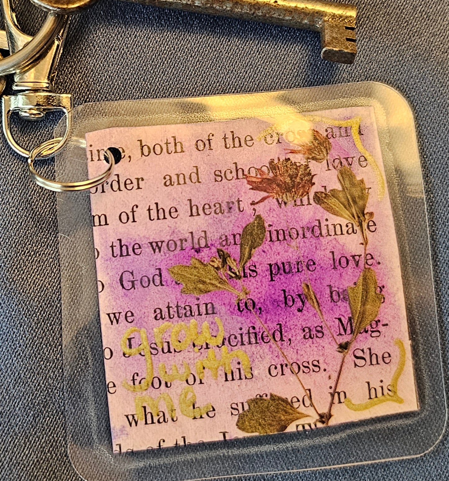 Bookpage Keychain