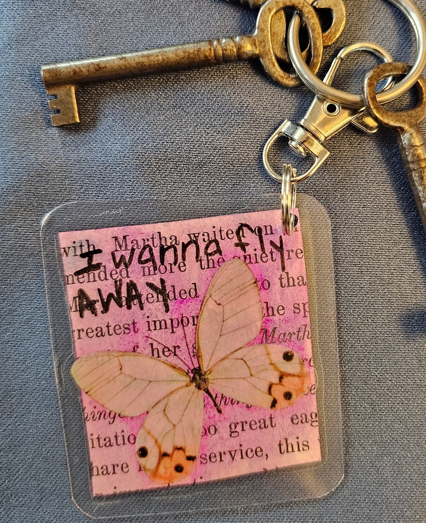 Bookpage Keychain