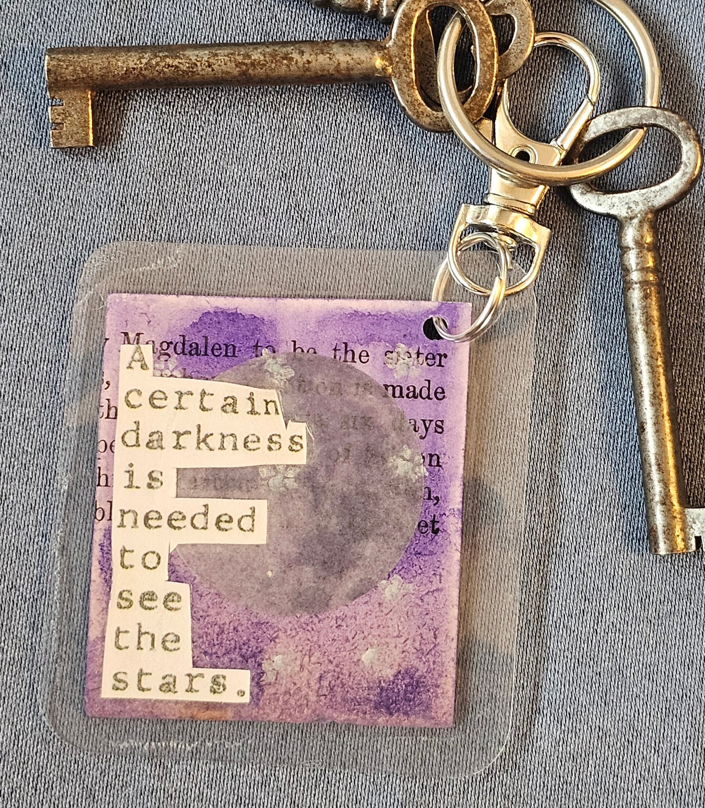 Bookpage Keychain