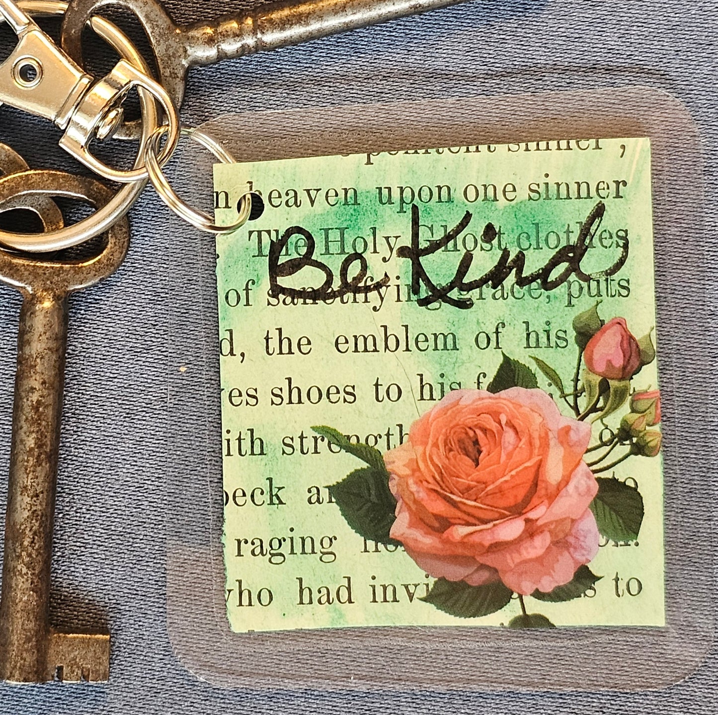 Bookpage Keychain