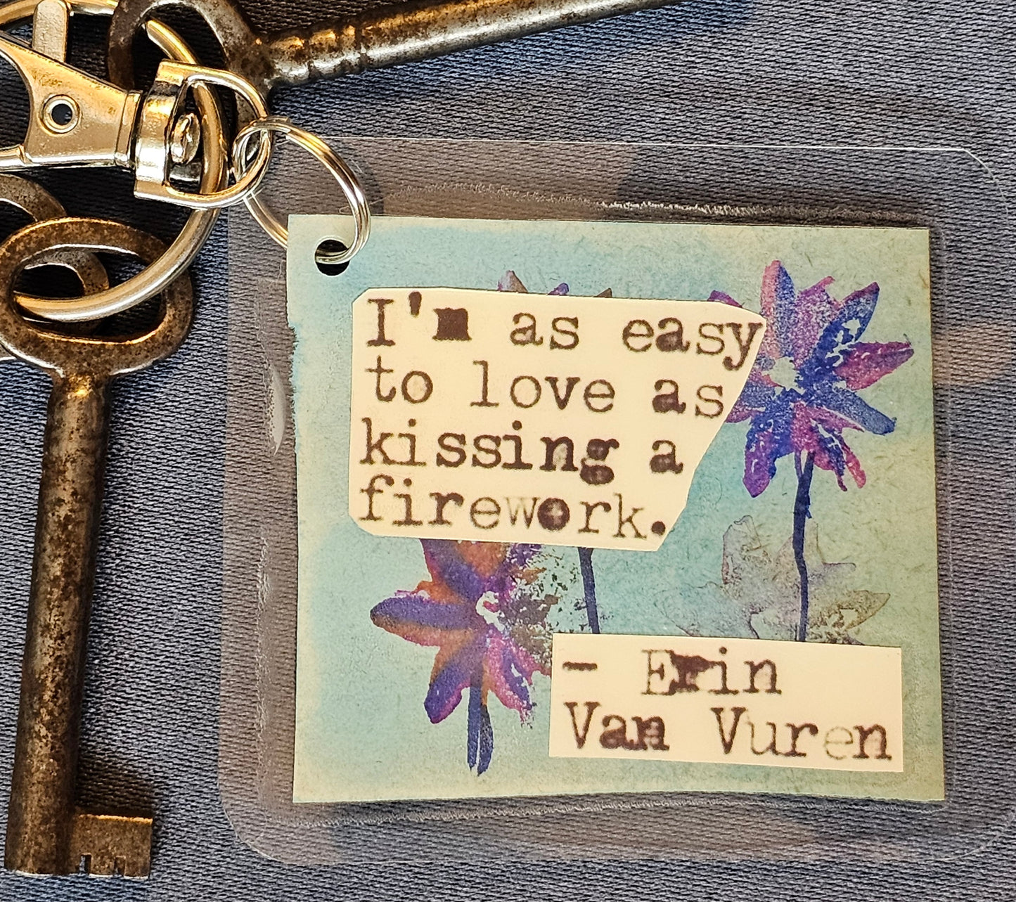 Bookpage Keychain