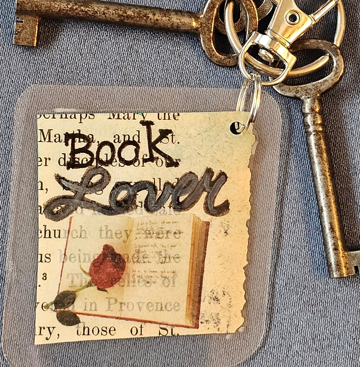 Bookpage Keychain