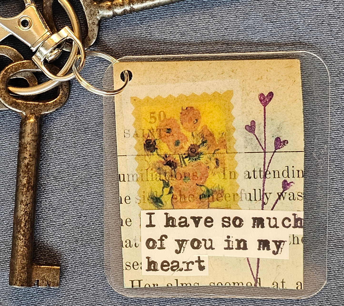 Bookpage Keychain