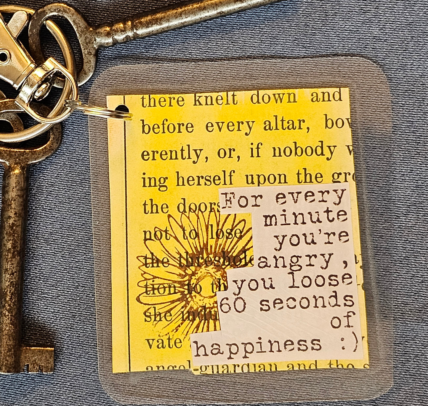 Bookpage Keychain