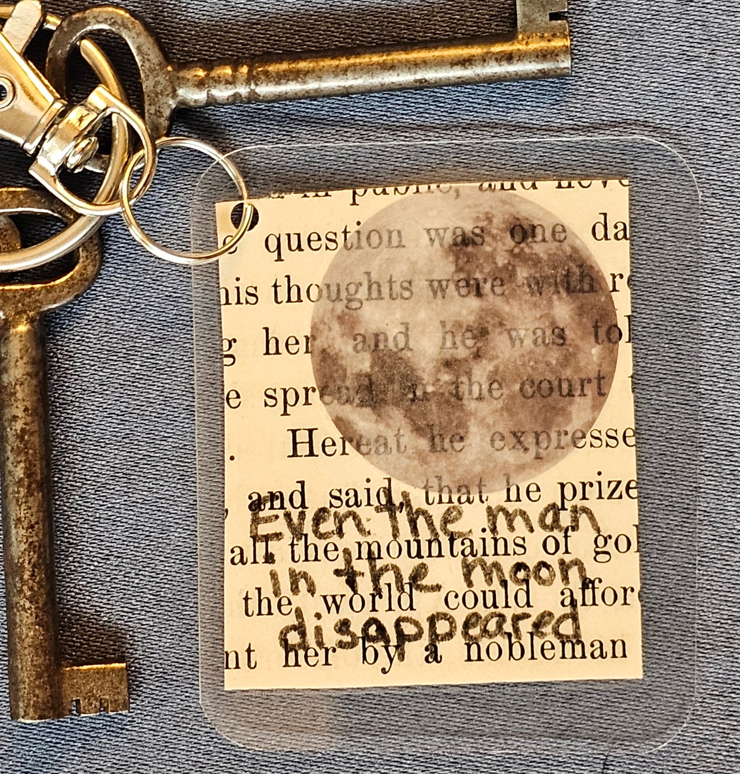 Bookpage Keychain