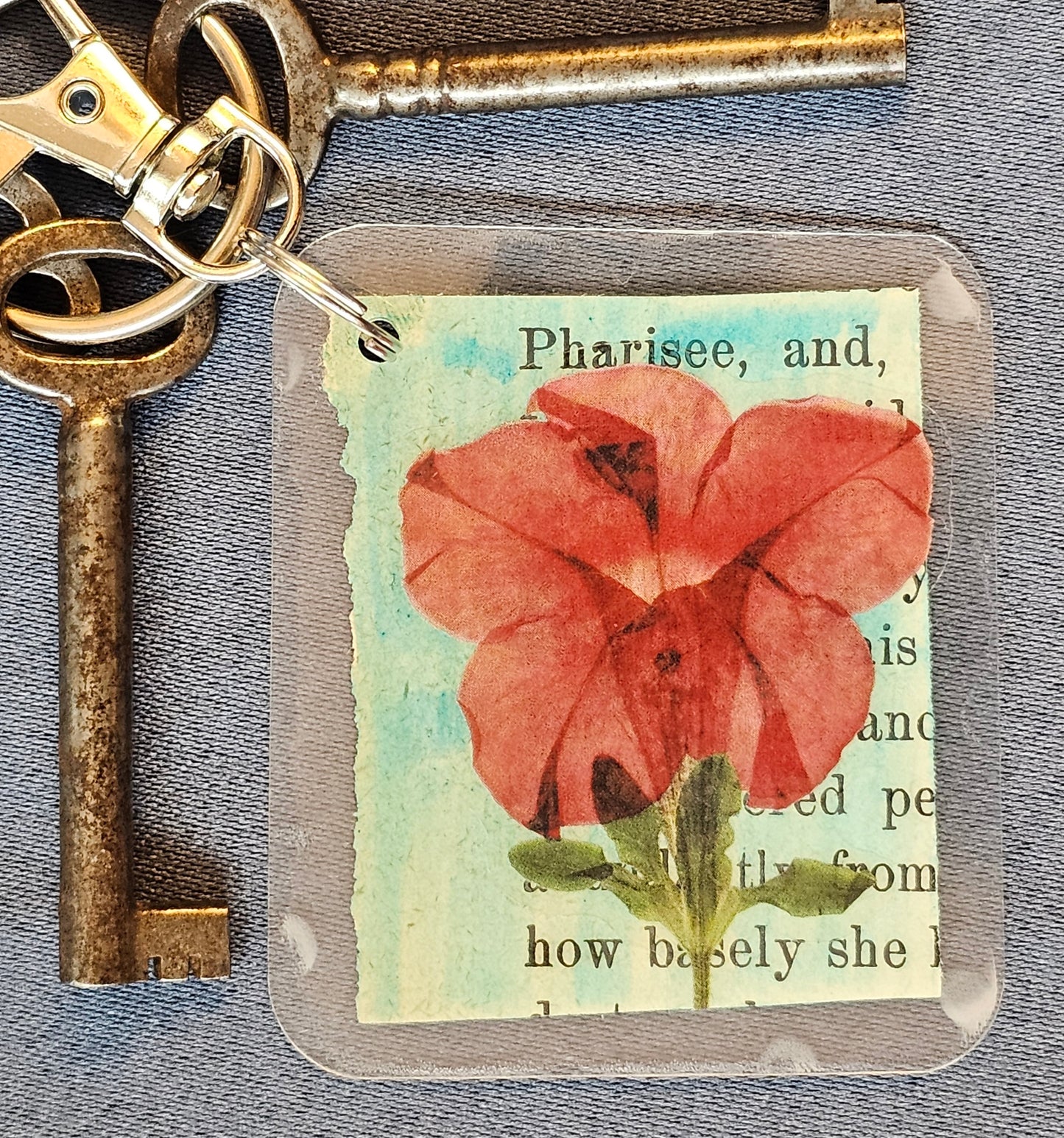 Bookpage Keychain