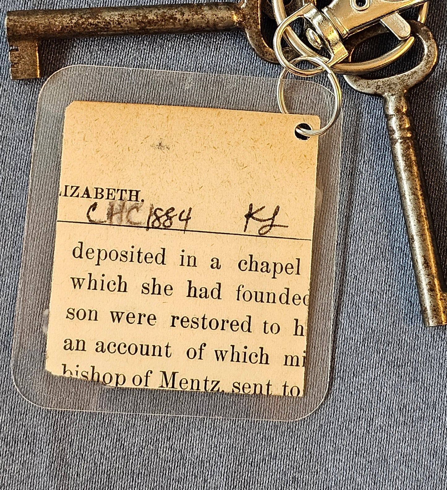 Bookpage Keychain