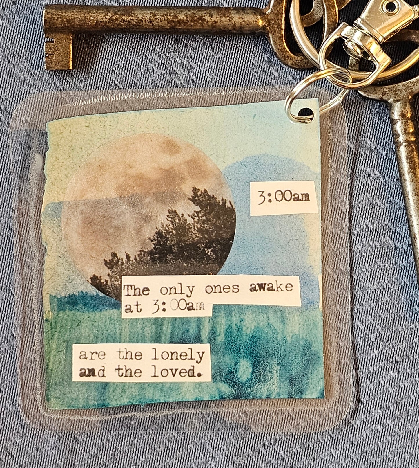 Bookpage Keychain