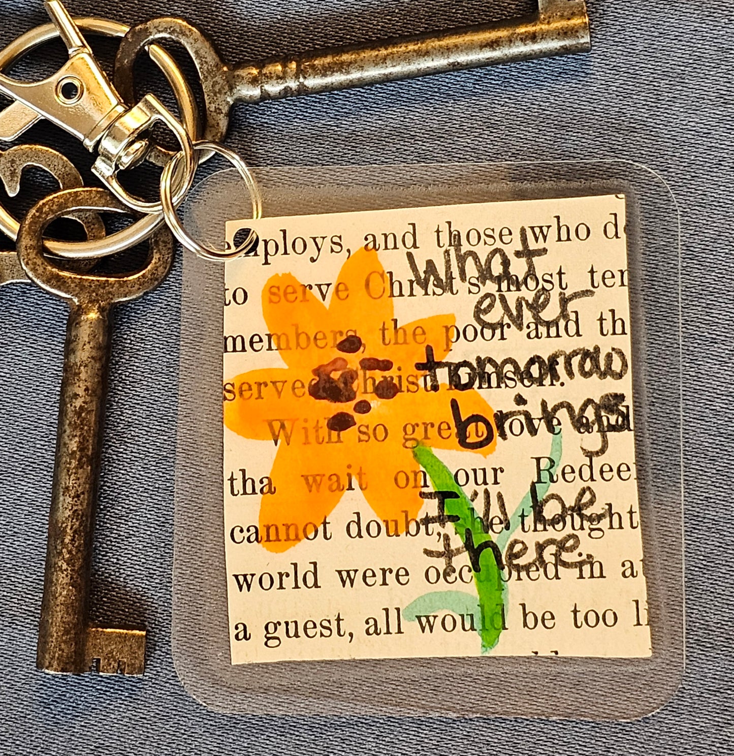 Bookpage Keychain