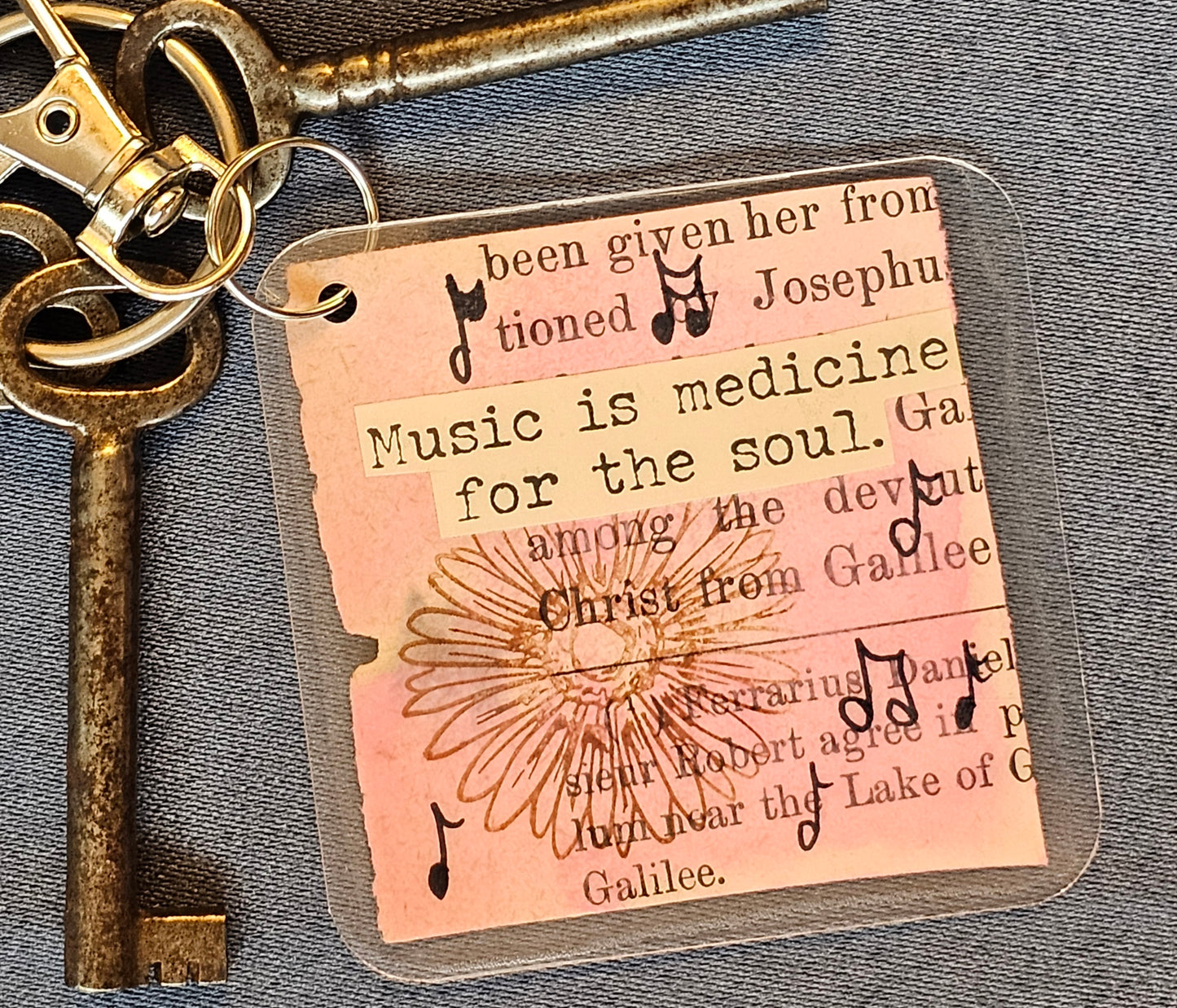 Bookpage Keychain