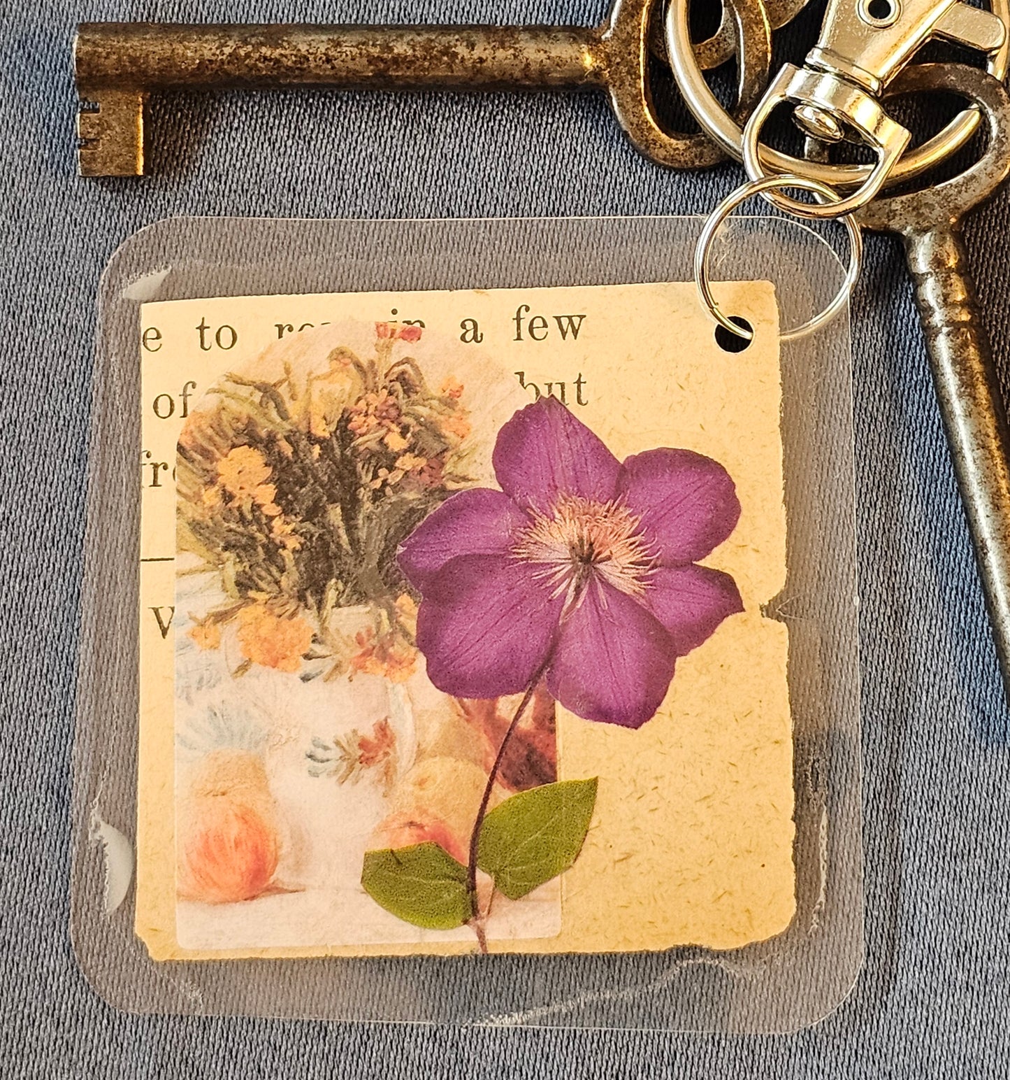 Bookpage Keychain