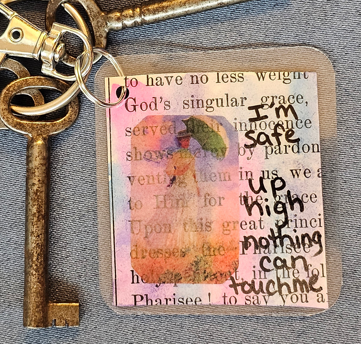 Bookpage Keychain