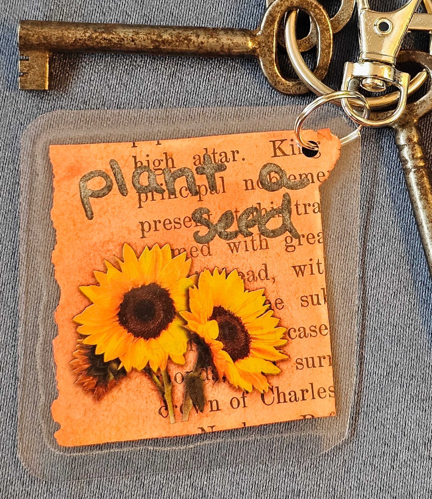 Bookpage Keychain