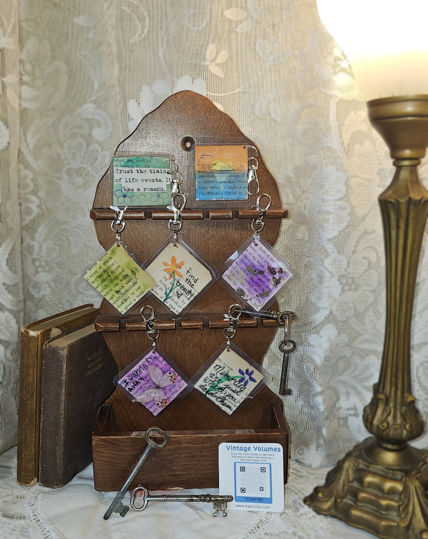 Bookpage Keychain