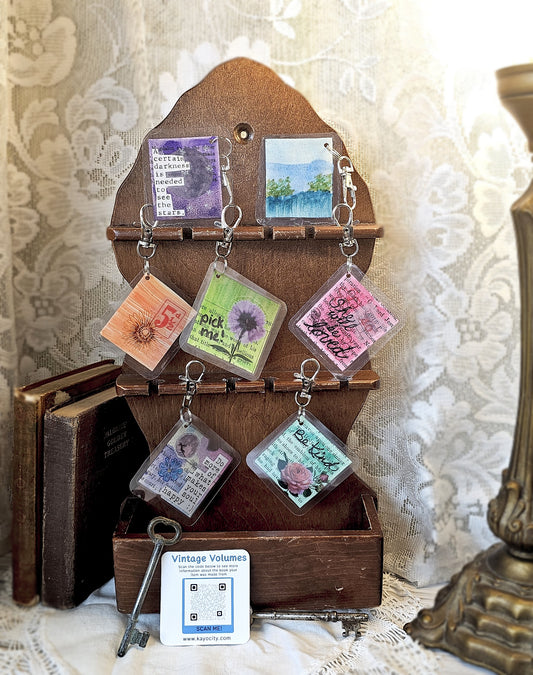 Bookpage Keychain