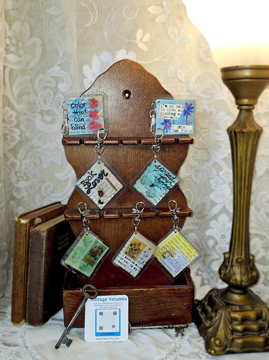 Bookpage Keychain