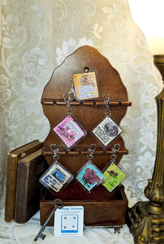 Bookpage Keychain