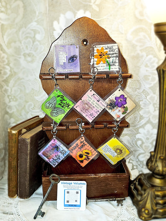Bookpage Keychain
