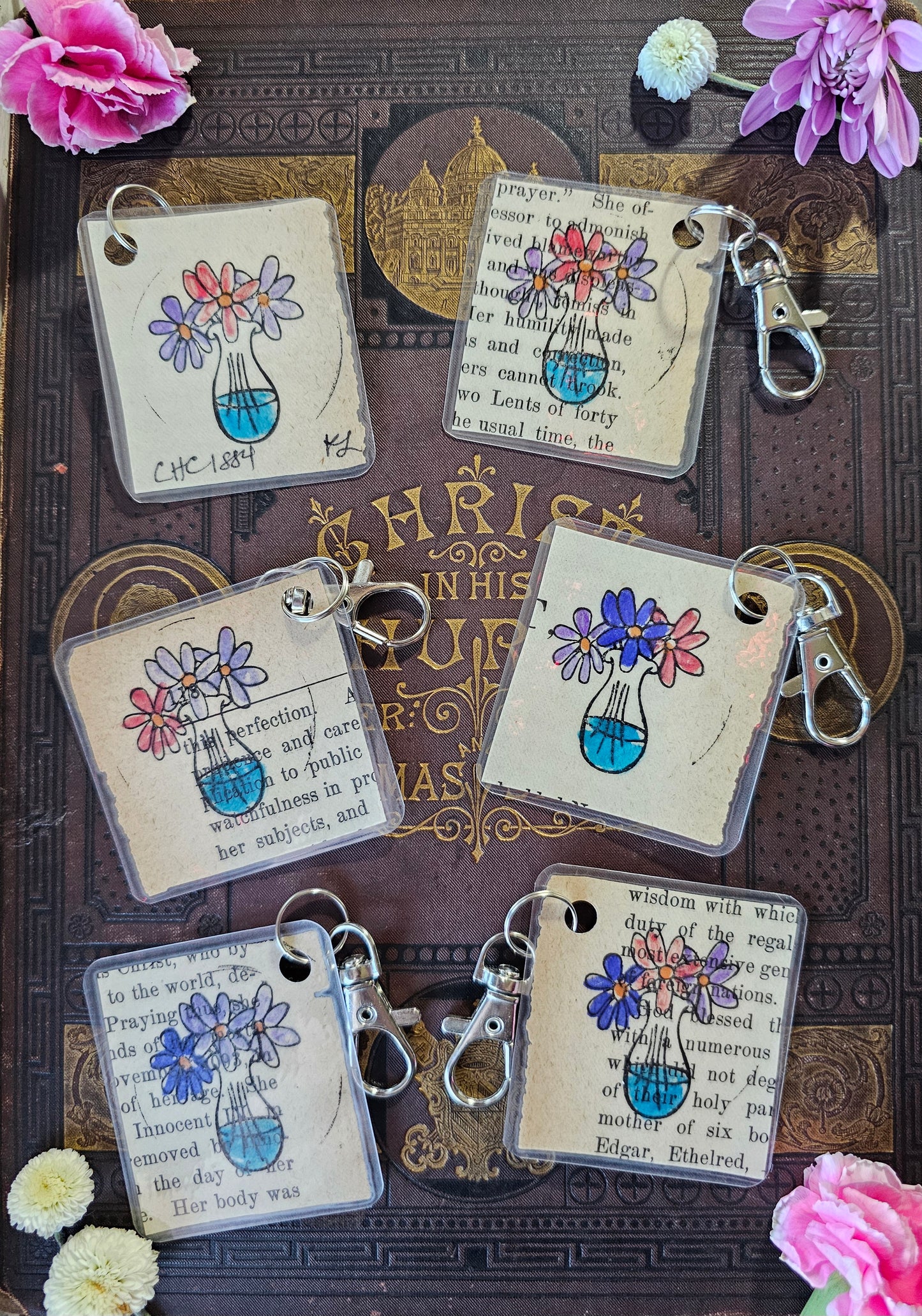 Bookpage Keychain