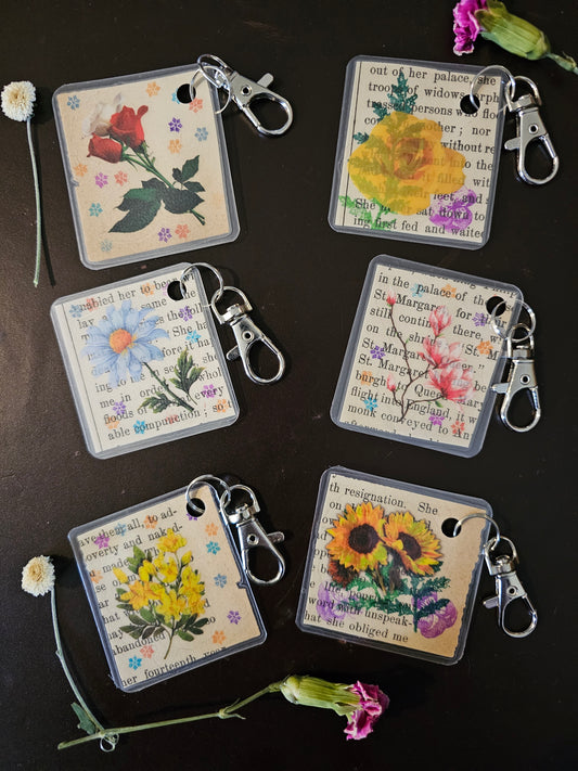 Bookpage Keychain