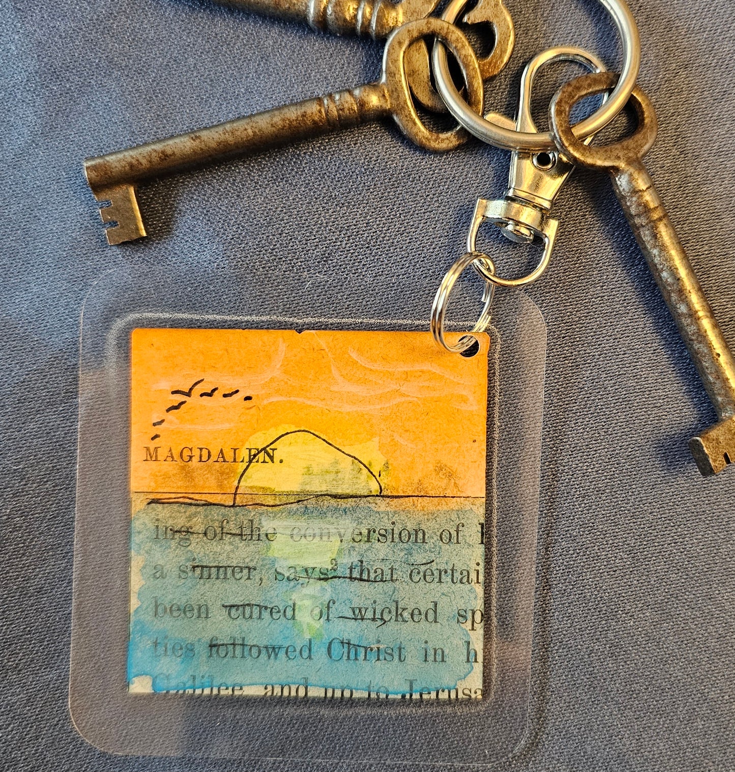 Bookpage Keychain