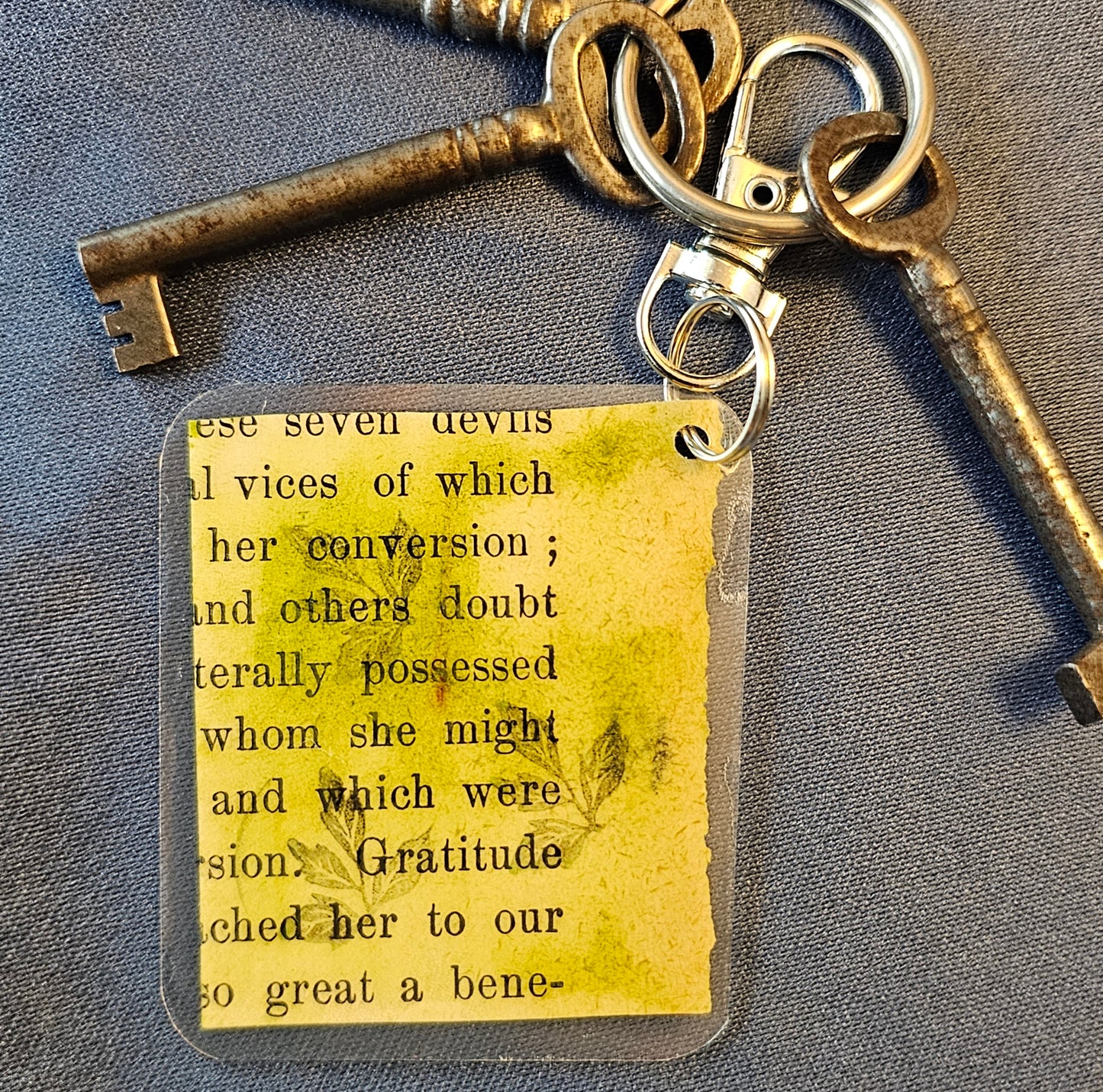 Bookpage Keychain