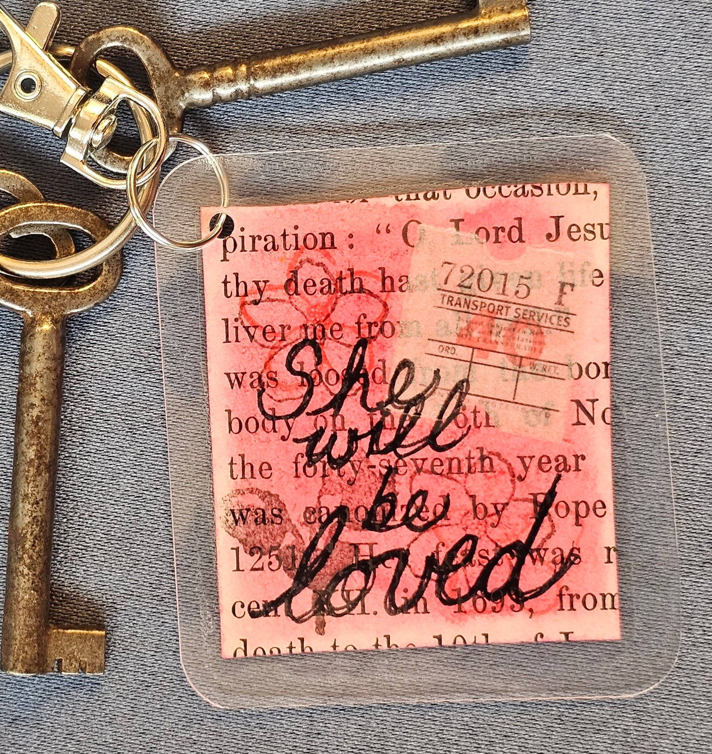Bookpage Keychain